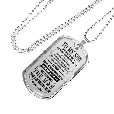 Amazing Father Son Quotes Pendant Necklace From Papa Birthday Gifts, Christmas G